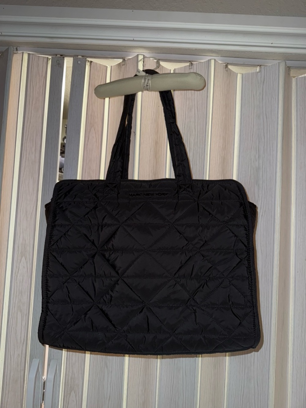 Marc New York Black Quilted Tote